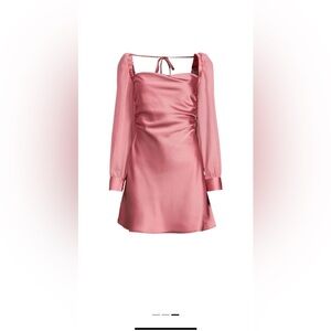 Pink Satin  Dress size 0 New with Tags